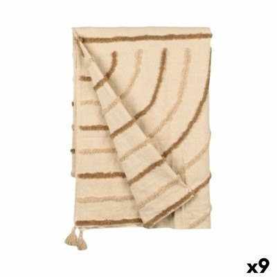 Couvre-lit Gift Decor Marron 220 x 150 cm Rayures (9 Unités)