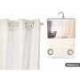 Curtain Gift Decor White 140 x 260 cm Stripes (6 Units)