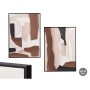 Canvas Gift Decor Brown Beige Abstract 50 x 3 x 70 cm (4 Units)
