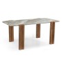 Table de Salle à Manger Home ESPRIT Marbre Bois de manguier 180 x 90 x 76 cm