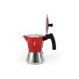 Italian Coffee Pot Quttin Red Aluminium 0,45 L (6 Units)