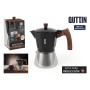 Cafetière Italienne Quttin Noir 0,45 L (6 Unités)