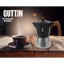 Italian Coffee Pot Quttin Black 0,45 L (6 Units)