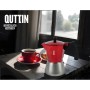 Italian Coffee Pot Quttin Red Aluminium 0,3 L (6 Units)