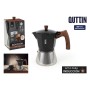 Italian Coffee Pot Quttin Black 0,3 L (6 Units)