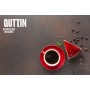 Italian Coffee Pot Quttin Red Aluminium (6 Units)