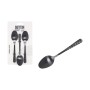 Set de cuillères à dessert Quttin MOMA Noir 14,2 x 3,2 cm 3 Pièces (12 Unités)