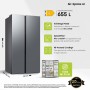 Combined Refrigerator Samsung RS70F65QETEF Steel