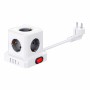 Multiprise 5 Prises avec Interrupteur Fbright Blanc 3680 W