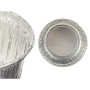 Flan Mould Kinvara Silver Aluminium 8,5 x 8 x 8,5 cm Disposable Circular (12 Units)