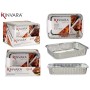 Set of Food Trays Kinvara Disposable 12 Units
