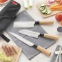 Set of Knives with Professional Carry Case Damas·Q InnovaGoods V0103200 Stainless steel 3 Pieces (Refurbished A)