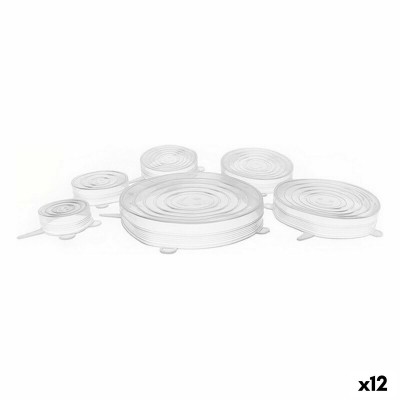 Lot de couvercles Privilege Transparent Silicone Couvercle 6 Pièces (12 Unités)