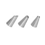Pastry Bag Kinvara Black Silver Set (6 Units)