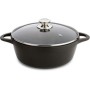 Casserole avec Couvercle Valira BLACK IND 24CM Noir Ø 24 cm