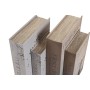 Boîte Décorative Home ESPRIT Gris Bois MDF (2 Unités)