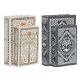 Boîte Décorative Home ESPRIT Bleu Vert Bois MDF (2 Unités)