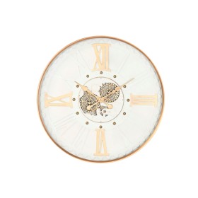 Horloge Murale Home ESPRIT Blanc Doré Métal Verre Urbaine 80 x 8 x 80 cm Horloge Murale Home ESPRIT Blanc Doré Métal Verre Urbaine 80 x 8 x 80 cm