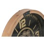 Wall Clock Home ESPRIT Black Natural Crystal Pine Loft 63,5 X 8 X 63,5 CM