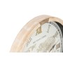 Wall Clock Home ESPRIT White Natural Crystal Fir Vintage 63,5 X 8 X 63,5 CM