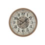 Wall Clock Home ESPRIT White Natural Crystal Pine Cottage 80 x 8 x 80 cm