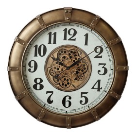 Horloge Murale Home ESPRIT Doré Verre Fer Loft 80 x 9,5 x 80 cm Horloge Murale Home ESPRIT Doré Verre Fer Loft 80 x 9,5 x 80 cm