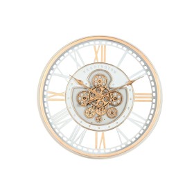 Horloge Murale Home ESPRIT Blanc Métal Verre Vintage 60,5 X 9,5 X 60,5 CM Horloge Murale Home ESPRIT Blanc Métal Verre Vintage 60,5 X 9,5 X 60,5 CM