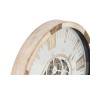 Wall Clock Home ESPRIT White Natural Crystal Fir Urban 63 X 8 X 63 CM