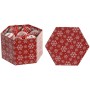 Christmas Baubles Home ESPRIT White Red PVC (14 Pieces)