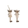 Christmas bauble Home ESPRIT White Beige 25 x 18 x 44 cm (2 Units)