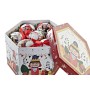 Christmas Baubles Home ESPRIT White Red PVC Bear Nutcracker (14 Pieces)