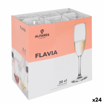 Champagne glass Alfares Flavia 200 ml (24 Units)