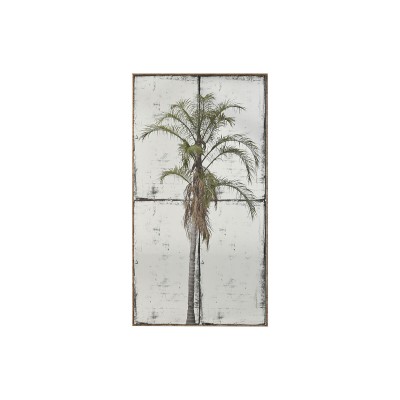 Wall mirror Home ESPRIT Green Golden Colonial 60 x 4 x 120 cm