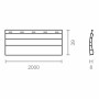 Slat for blind Micel pr24 White PVC