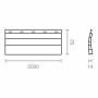 Slat for blind Micel pr24 Ivory PVC