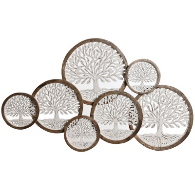 Décoration murale Home ESPRIT Blanc Marron Arbre Arabe 106 x 4 x 63 cm