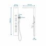 Shower Column Rousseau Torquay ABS 126,6 x 20 cm Hydro-massage