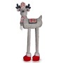 Figurine Décorative Krist+ FG09-PX21385BR Rouge Gris renne de noël 23 x 55 x 49 cm (4 Unités)