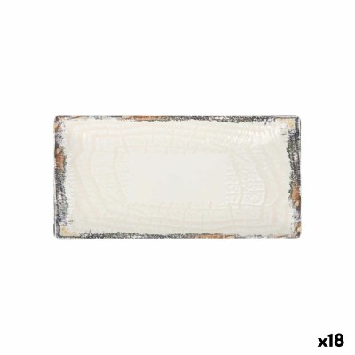 Plat à Gratin La Mediterránea Albus Rectangulaire 30 x 15 x 2 cm (18 Unités)