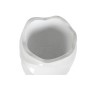 Planter Home ESPRIT White Fibreglass Fibre Waves Modern 38 x 38 x 81 cm