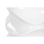 Planter Home ESPRIT White Fibreglass Fibre Waves Modern 38 x 38 x 81 cm