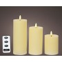 Candle Lumineo Cream Ø 7 x 19 cm