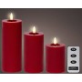 Candle Lumineo Red Ø 7 x 19 cm