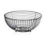 Fruit Bowl Kinvara Black Metal 28 x 12 x 28 cm (6 Units)