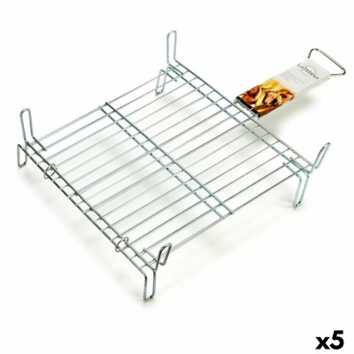 Grill La Dehesa Zinc plated steel 40 x 40 cm Double (5 Units)