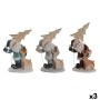 Décorations de Noël DKD Home Decor Résine (18 x 11 x 23,5 cm) (3 Unités)