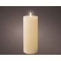 LED Candle Lumineo Beige Cream Ø 7 x 19 cm (AAA)