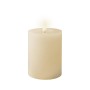LED Candle Lumineo Beige Cream Ø 7 x 11,2 cm (AAA)
