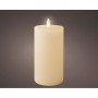LED Candle Lumineo Beige Cream Ø 7 x 15 cm (AAA)