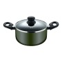 Casserole avec Couvercle San Ignacio experto Noir Vert Transparent Ø 24 cm